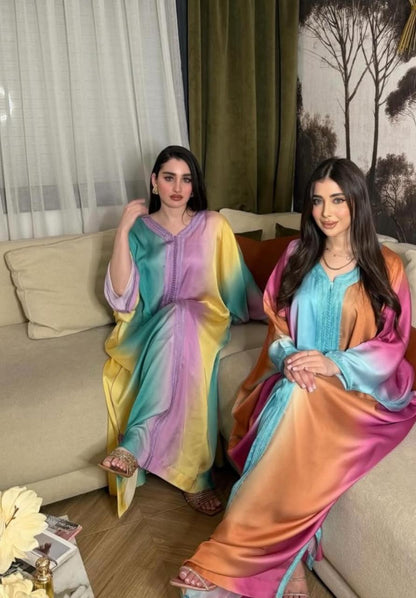 كندورة مغربية راقية من حرير فاخر