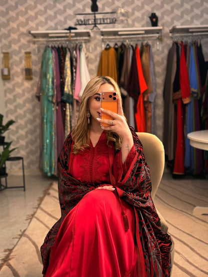 قفطان قطعتين ثليجة راقي